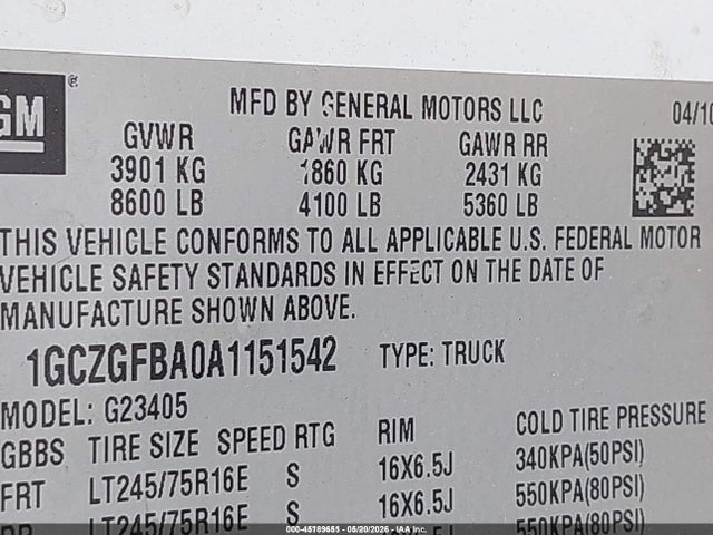 Chevrolet Express Work Van