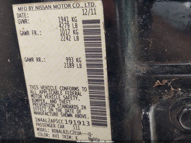 Nissan Altima 2.5 S