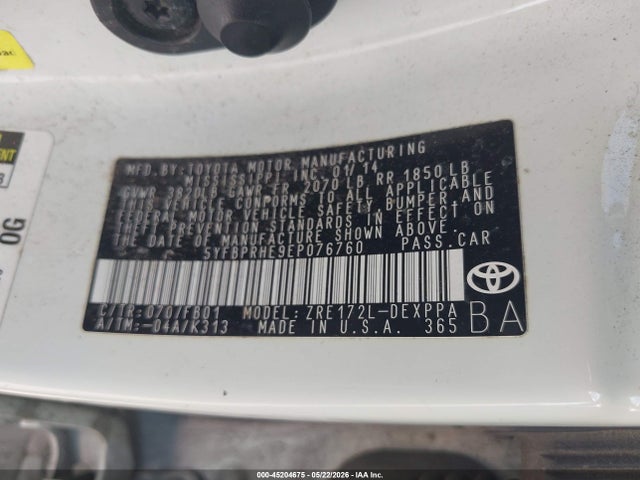 Toyota Corolla Le Eco Plus