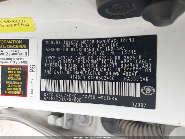 Toyota Camry Le