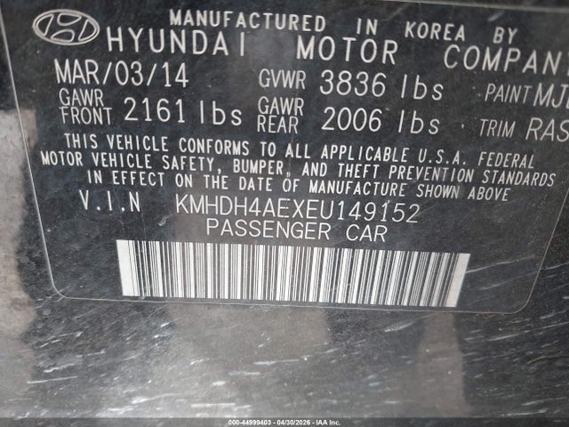 Hyundai ELANTRA Se
