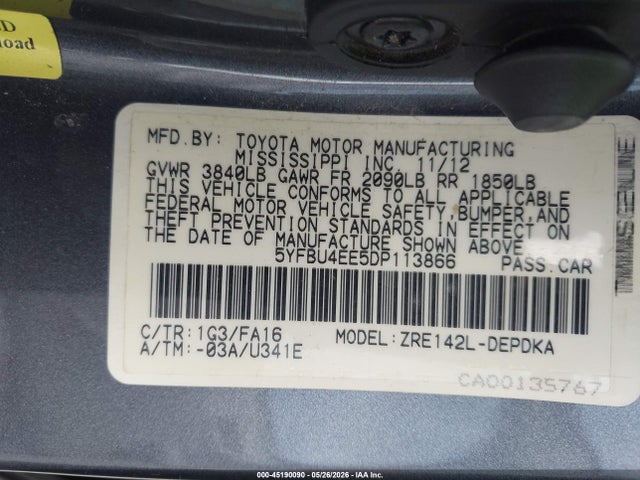 Toyota Corolla L