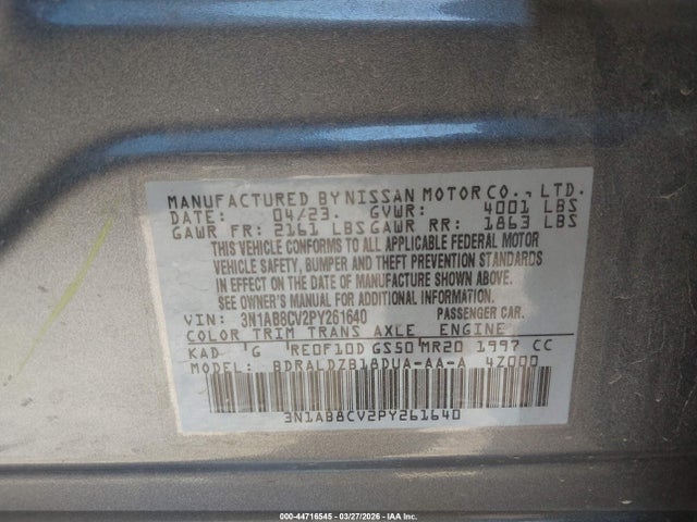 Nissan Sentra Sv Xtronic Cvt