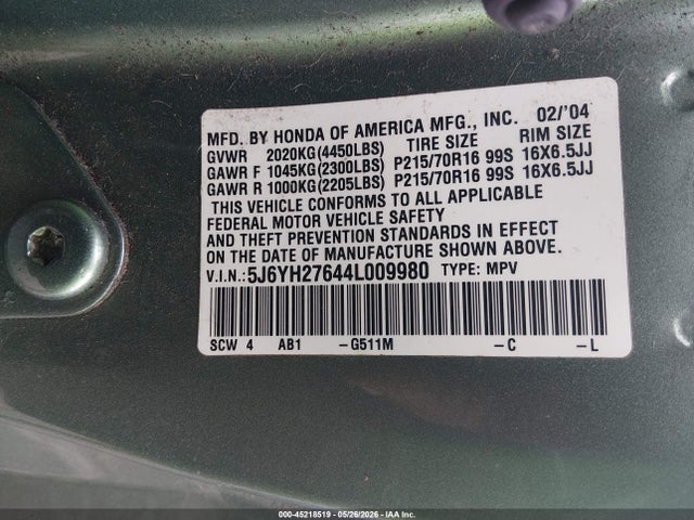 Honda Element Ex