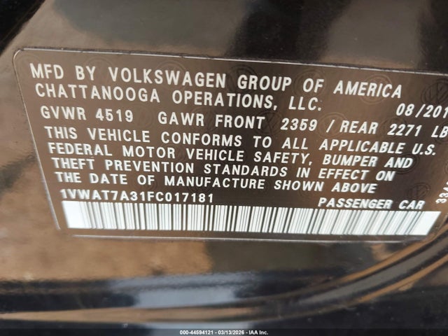 Volkswagen Passat 1.8t S