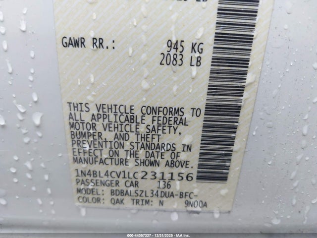 Nissan Altima Sr Fwd