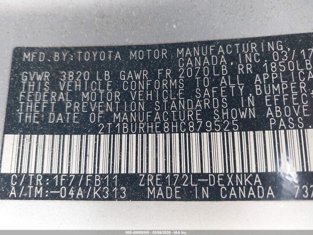 Toyota Corolla Le