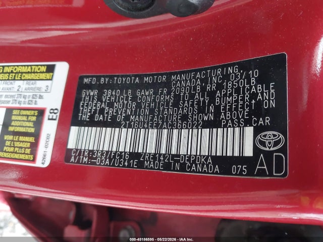 Toyota Corolla Le