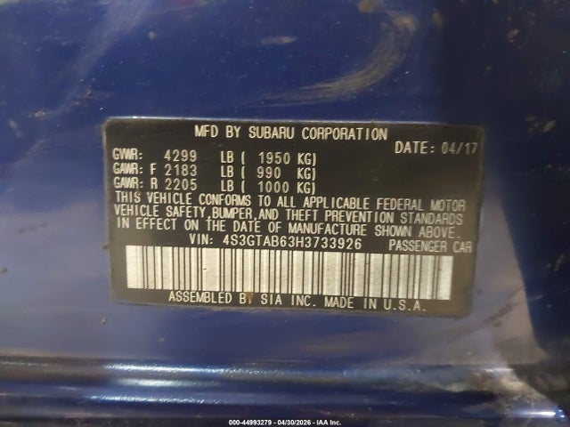Subaru Impreza 2.0i Premium