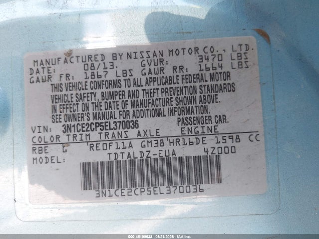 Nissan Versa Sv
