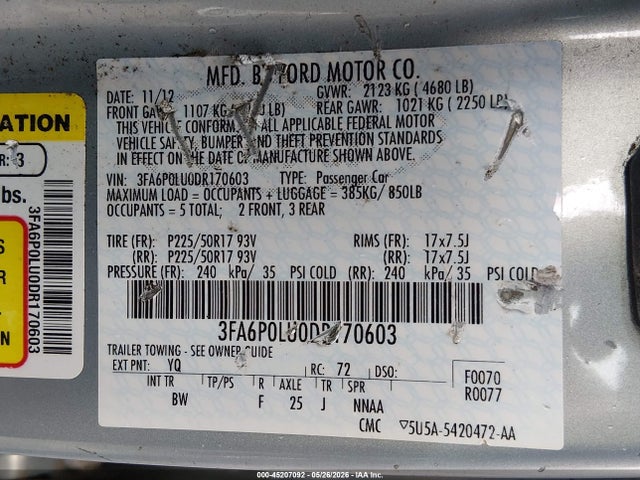 Ford Fusion Se