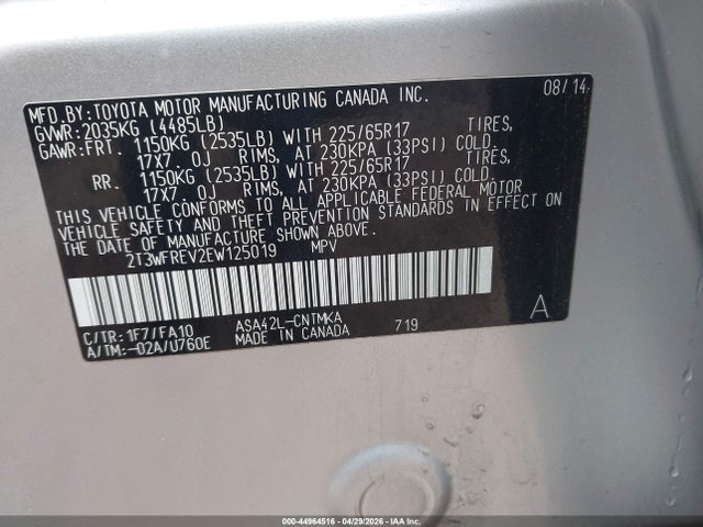 Toyota RAV4 Xle