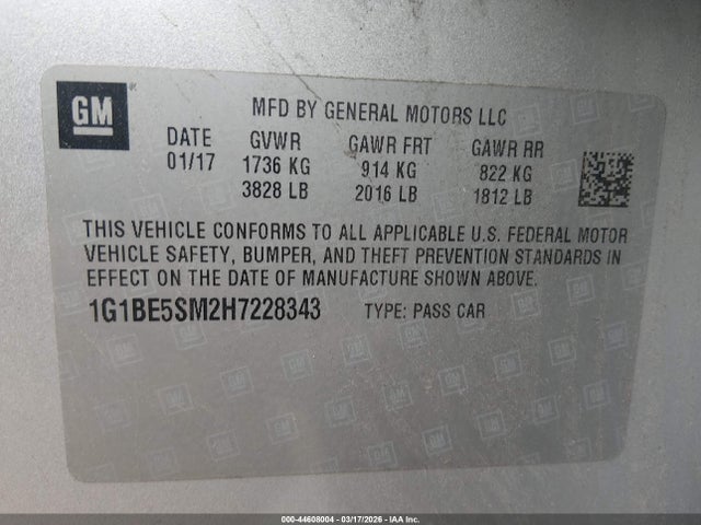 Chevrolet Cruze Lt Auto