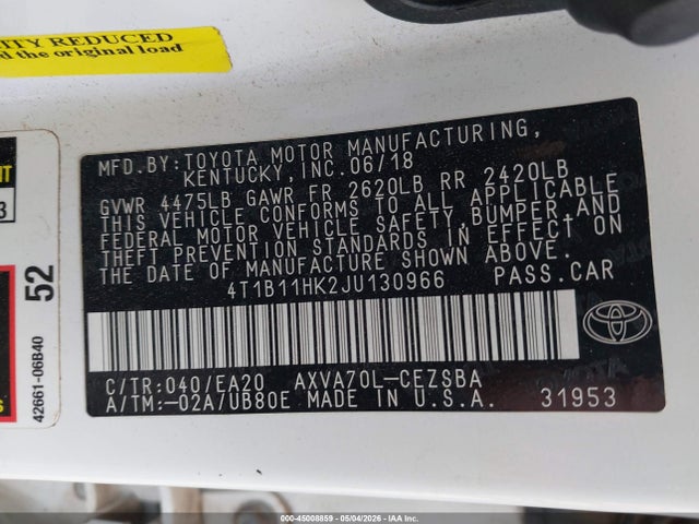 Toyota Camry Se