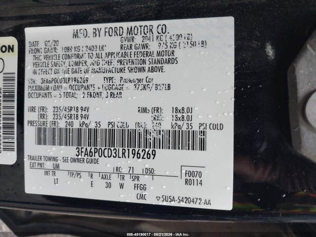 Ford Fusion Sel