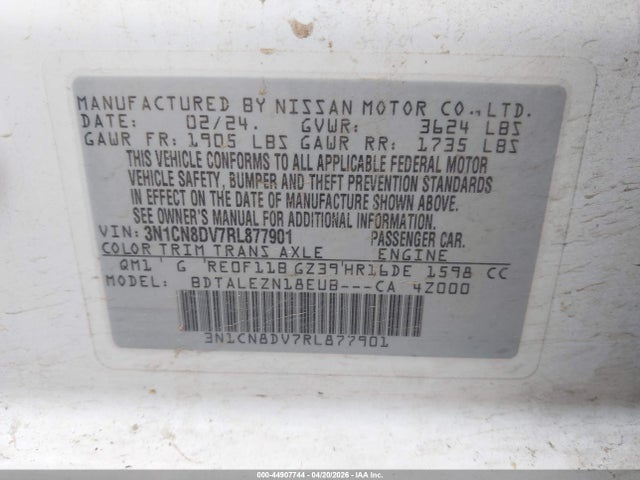 Nissan Versa 1.6 S