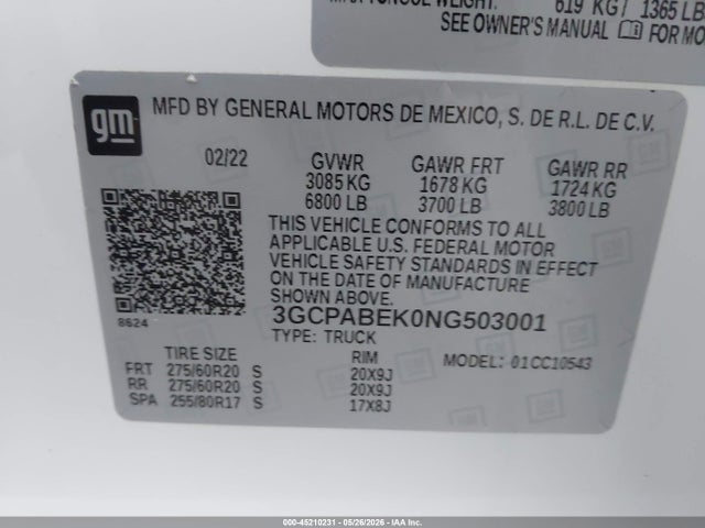 Chevrolet Silverado 1500 2wd  Short Bed Custom