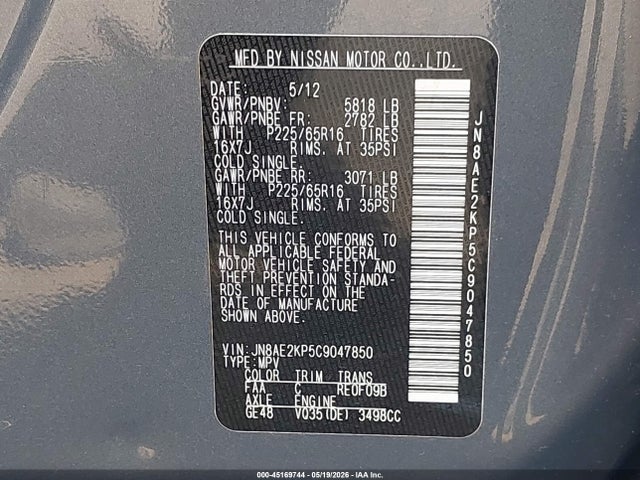 Nissan Quest Sv