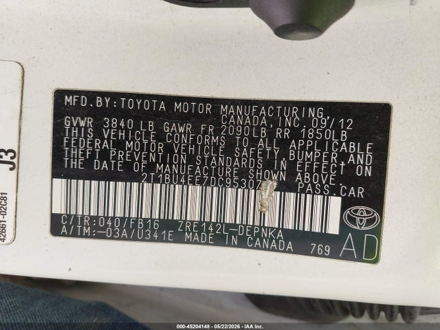 Toyota Corolla Le