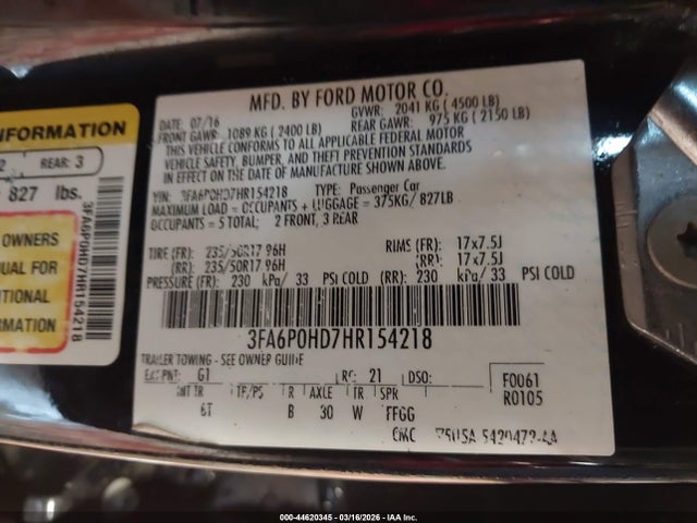 Ford Fusion Se