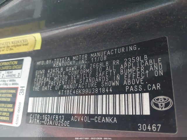 Toyota Camry Le