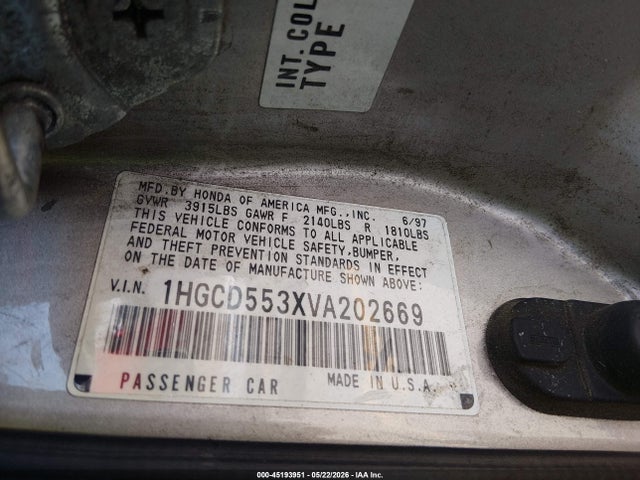 Honda Accord Lx