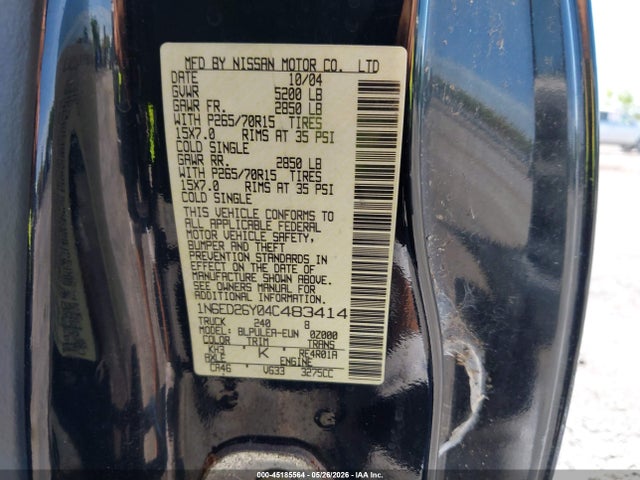 Nissan Frontier Xe-v6