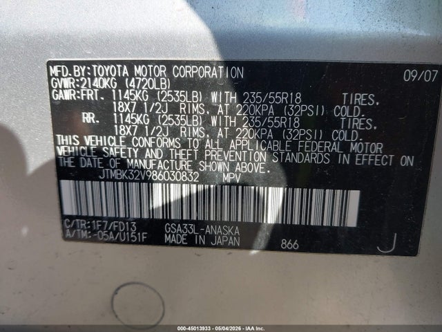 Toyota RAV4 Sport V6