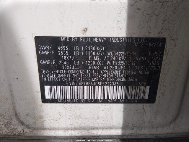 Subaru Outback 2.5i Limited
