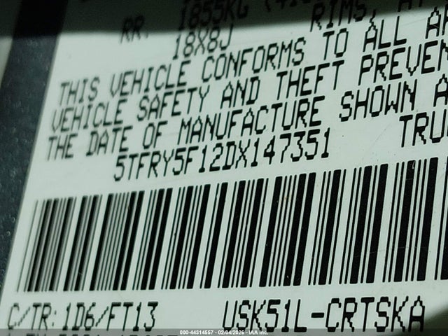 Toyota Tundra Grade 5.7l V8