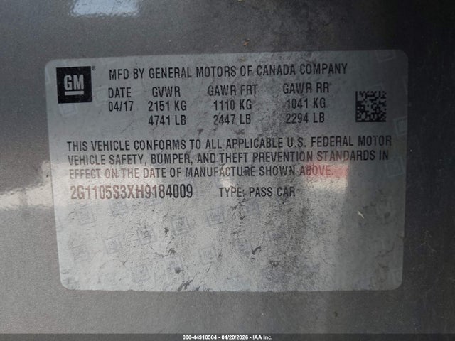 Chevrolet Impala 1lt