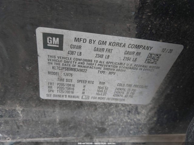 Chevrolet Trax Awd Lt