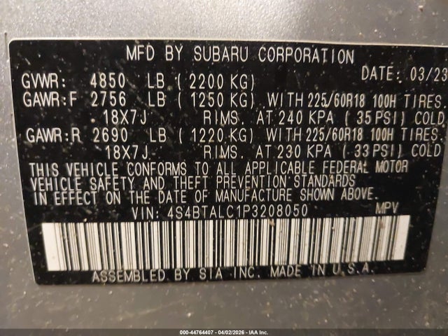 Subaru Outback Onyx Edition