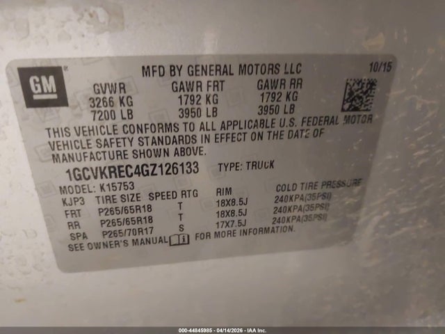 Chevrolet Silverado 1500 2lt