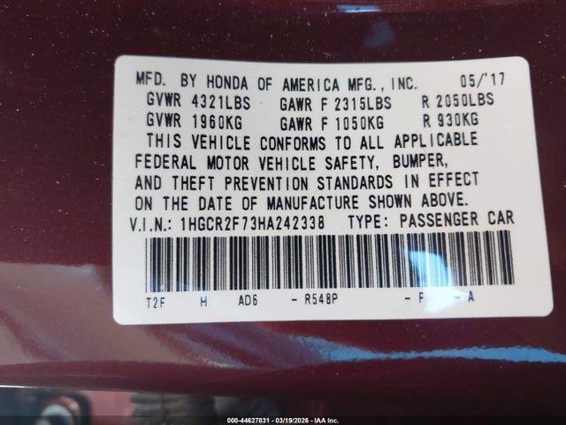 Honda Accord Ex