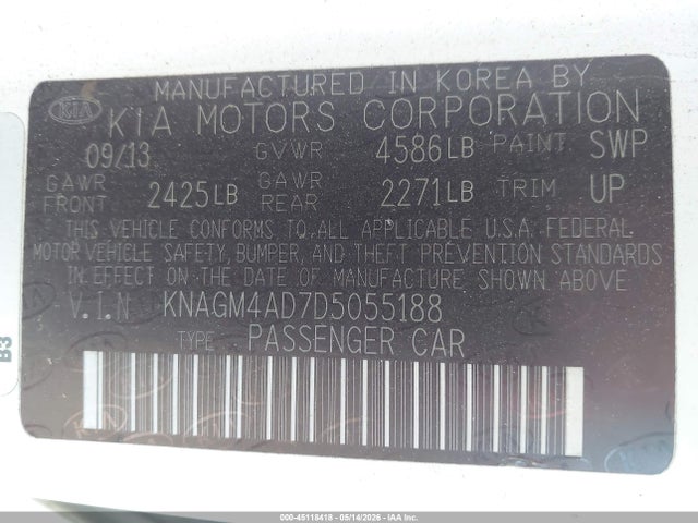 Kia Optima Lx