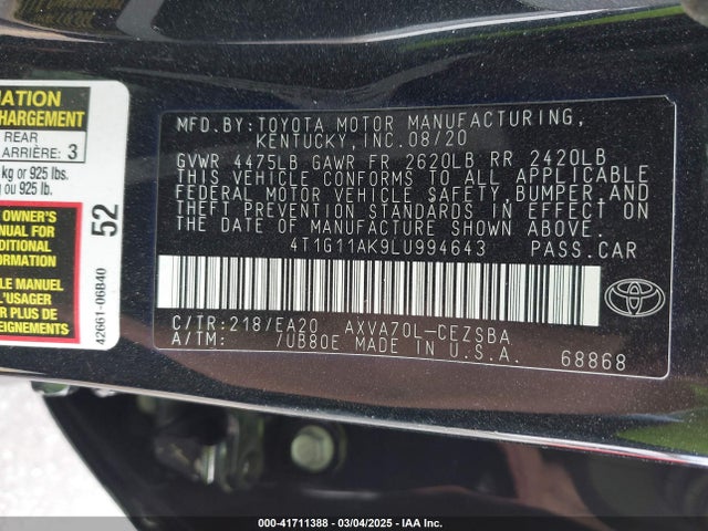 Toyota Camry Se