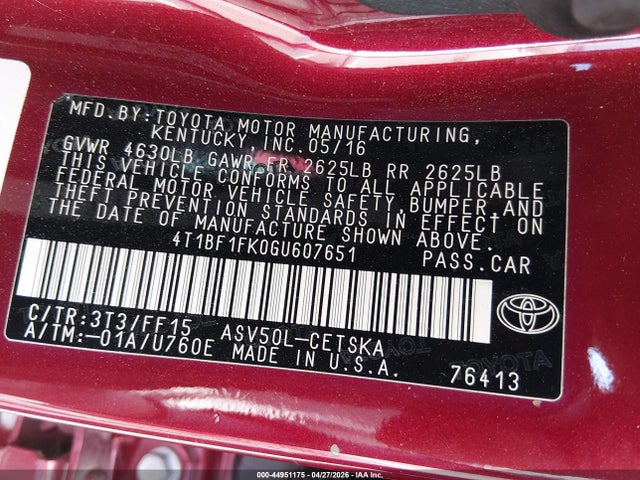 Toyota Camry Se