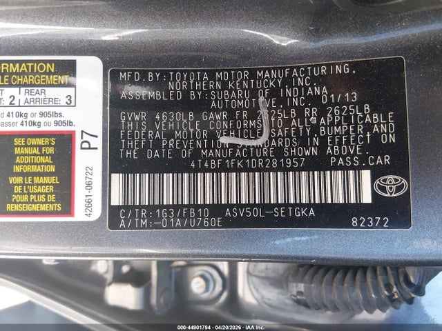 Toyota Camry Xle