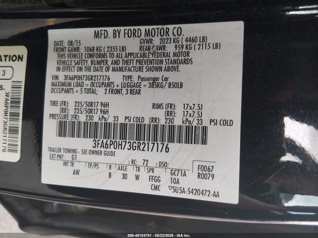Ford Fusion Se