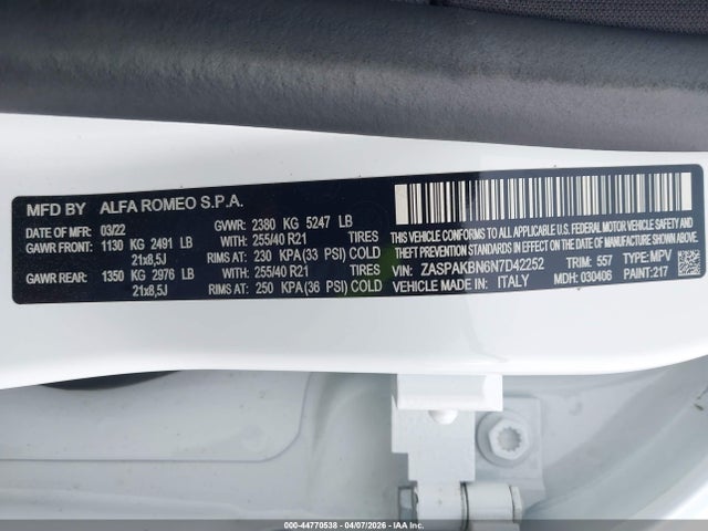 Alfa Romeo Stelvio Veloce Ti Awd