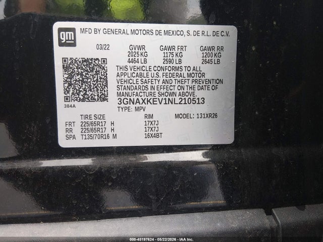 Chevrolet Equinox Fwd Lt