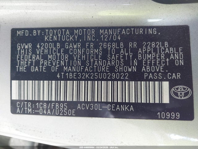 Toyota Camry Le