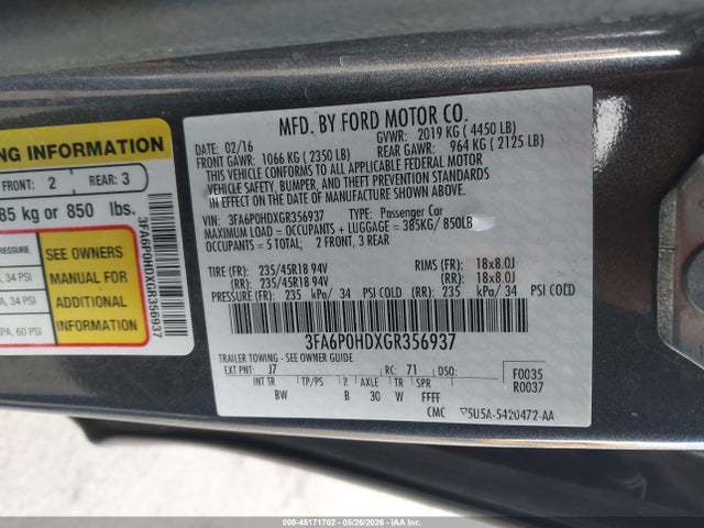 Ford Fusion Se