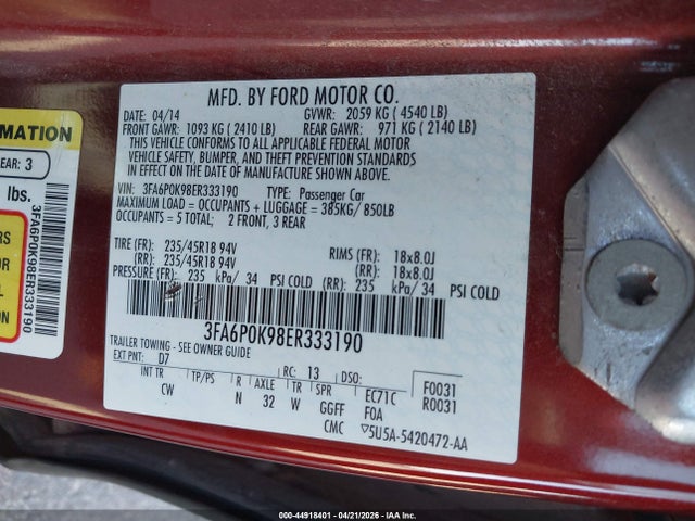 Ford Fusion Titanium
