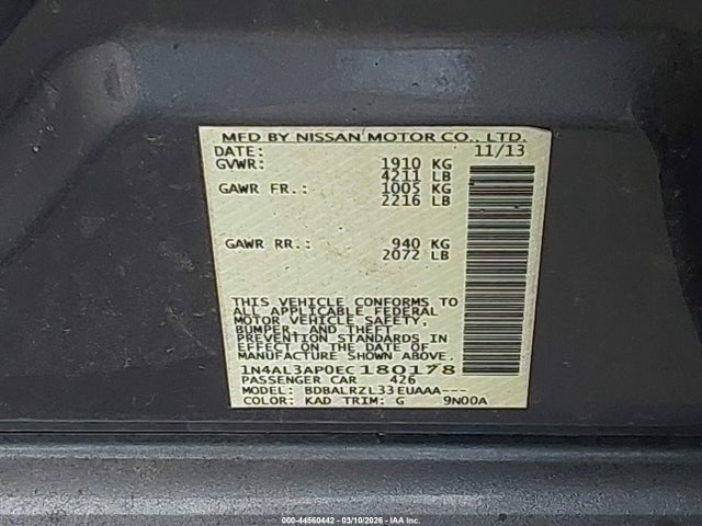 Nissan Altima 2.5 S