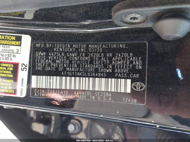 Toyota Camry Se