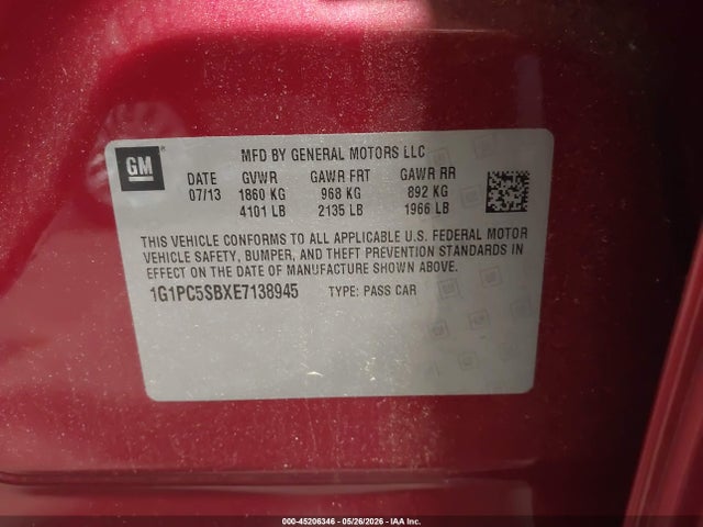 Chevrolet Cruze 1lt Auto