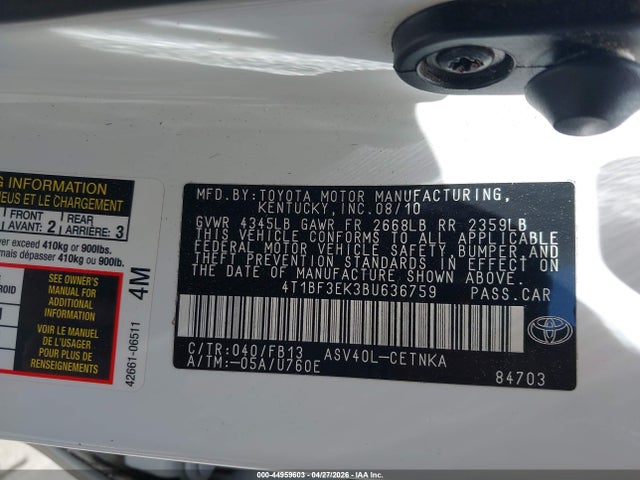 Toyota Camry Le