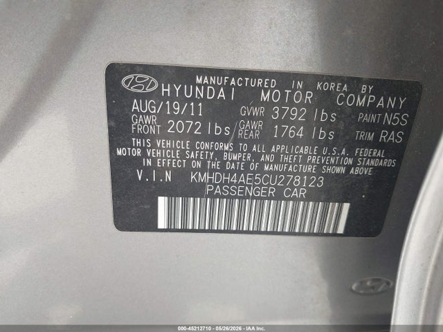 Hyundai ELANTRA Limited (ulsan Plant)